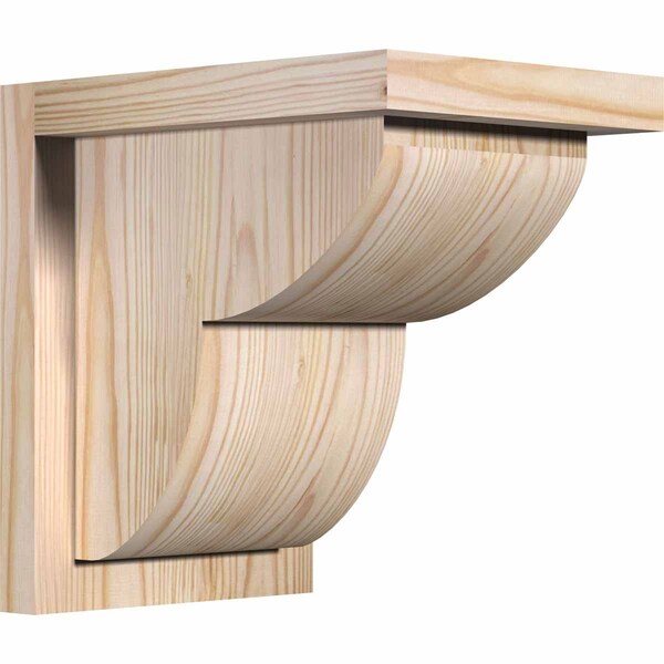 Ekena Millwork Crestline Smooth Corbel w/Backplate, Douglas Fir, 7 1/2"W x 10"D x 10"H COR08X10X10CRE01SDF - main